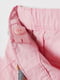 Розовые шорты с регулируемой эластичной талией | 6735469 | фото 2