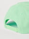 Зелена кепка з вишитим принтом у тон | 6735497 | фото 2