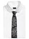 Чорно-біла краватка з візерункового шовку | 6735523 | фото 2
