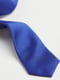 Синий узкий галстук из мягкого атласа | 6735524 | фото 2
