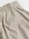 Бежеві штани прямого крою з регульованою талією на потайній резинці | 6735578 | фото 2