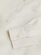 Бежевая рубашка оверсайз из льняно-вискозной ткани с асиметричным низом | 6735579 | фото 2