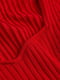 Красное платье с ребристого трикотажа с длинным рукавом | 6735587 | фото 2