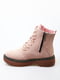 Рожеві зимові черевики на шнурівці | 6735615 | фото 3