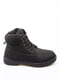 Чорні зимові черевики на шнурівці | 6735619 | фото 2