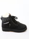 Чорні зимові черевики на шнурівці | 6735625 | фото 2