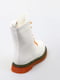 Білі зимові черевики на шнурівці з червоною підошвою | 6735629 | фото 4