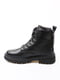 Чорні зимові черевики зі шнурівкою | 6735634 | фото 4