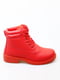 Червоні черевики зі шнурівкою | 6735641 | фото 2