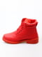 Червоні черевики зі шнурівкою | 6735641 | фото 3