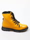 Жовті черевики з чорною шнурівкою | 6735643 | фото 2