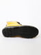 Жовті черевики з чорною шнурівкою | 6735643 | фото 5