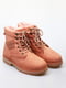Рожеві зимові черевики на шнурівці | 6735645