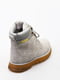 Сірі зимові черевики зі шнурівкою | 6735657 | фото 4