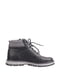 Кожаные черно-серые ботинки на шерстяной подкладке | 6735674 | фото 2
