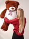 Плюшевий ведмедик "Бенжамін" (135 см) - шоколадний | 6735782 | фото 4