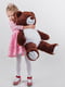 Плюшевий ведмідь "Джиммі” (90 см) - шоколадний | 6735788