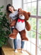 Ведмедик із сердечком "Джон" (110 см) - шоколадний | 6735804 | фото 2