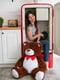 Ведмедик із сердечком "Джон" (110 см) - шоколадний | 6735804 | фото 4