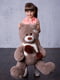 Ведмедик з латками плюшевий "Эндрю" (80 см) - капучіно | 6735818 | фото 4