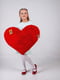 М'яка іграшка-подушка "Серце" 75 см Червона | 6735825 | фото 4
