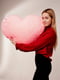 М'яка іграшка-подушка "Серце" 75 см Рожева | 6735826 | фото 2