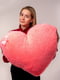 М'яка іграшка-подушка "Серце" 75 см Рожева | 6735826 | фото 3