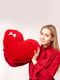 М'яка іграшка-подушка "Серце" (50 см) - Червона | 6735827 | фото 3
