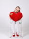 М'яка іграшка-подушка "Серце" (50 см) - Червона | 6735827 | фото 6