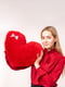 М'яка іграшка-подушка "Серце" (50 см) - Червона | 6735827 | фото 7
