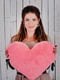 М'яка іграшка-подушка "Серце" (50 см) - Рожева | 6735828 | фото 3
