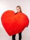 М'яка іграшка-подушка "Серце" 150 см Червона | 6735831 | фото 2