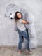 Величезний м'який ведмедик "Вільям" (250 см) — сірий | 6735844 | фото 4