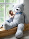 Величезний м'який ведмедик "Вільям" (250 см) — сірий | 6735844 | фото 7