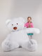 Величезний м'який ведмедик "Вільям" (250 см) - білий | 6735845 | фото 4