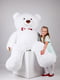 Великий плюшевий ведмедик з серцем "Річард" (2 метра) - білий | 6735860 | фото 3