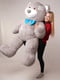 Великий плюшевий ведмедик "Річард з латками (2 метра) - Сірий | 6735861 | фото 3