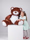 Велика м'яка іграшка "Ведмедик Біллі" (150 см) - шоколадний | 6735870 | фото 4