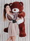 Велика м'яка іграшка "Ведмедик Біллі" (150 см) - шоколадний | 6735870 | фото 7