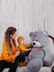 Велика м'яка іграшка "Ведмедик Біллі" (150 см) Сірий | 6735871 | фото 6