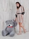 Велика м'яка іграшка "Ведмедик Біллі" (150 см) Сірий | 6735871 | фото 7