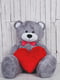 Велика м'яка іграшка "Ведмедик Біллі" (150 см) Сірий | 6735871 | фото 8