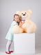 Велика м'яка іграшка "Ведмедик Біллі" (150 см) - персиковий | 6735872 | фото 3