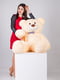 Велика м'яка іграшка "Ведмедик Біллі" (150 см) - персиковий | 6735872 | фото 5