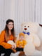 Велика м'яка іграшка "Ведмедик Біллі" (150 см) - персиковий | 6735872 | фото 6