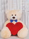 Велика м'яка іграшка "Ведмедик Біллі" (150 см) - персиковий | 6735872 | фото 7