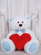 Велика м'яка іграшка “Ведмедик Біллі” (150 см) — біло-блакитний | 6735873 | фото 4