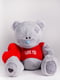 Ведмедик з латками плюшевий в футболці "Me To You (2 метра) - Сірий | 6735888 | фото 7