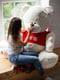 Ведмедик з латками плюшевий в футболці "Me To You (2 метра) - Молочний | 6735889 | фото 3