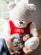 Ведмедик з латками плюшевий в футболці "Me To You (2 метра) - Молочний | 6735889 | фото 8